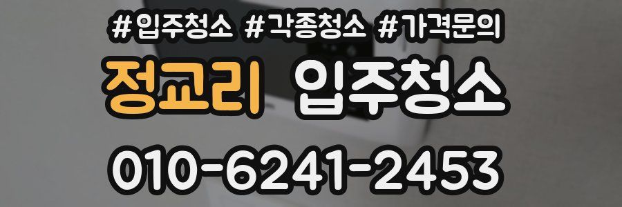 정교리 이사청소