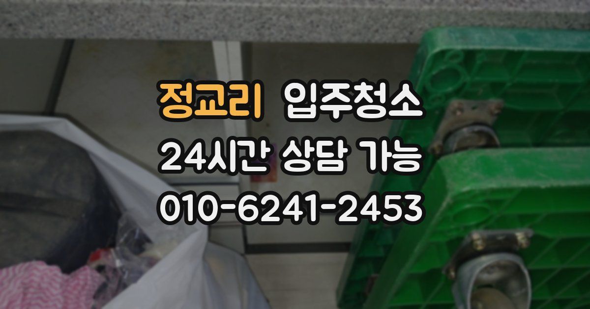 정교리 입주청소