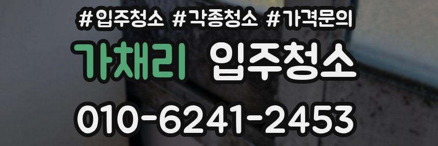 가채리 이사청소