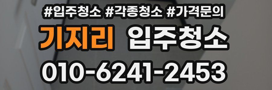 기지리 이사청소