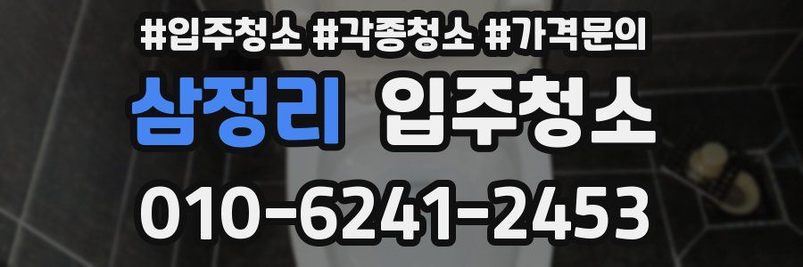 삼정리 이사청소