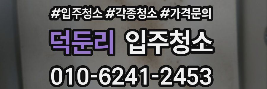 덕둔리 이사청소