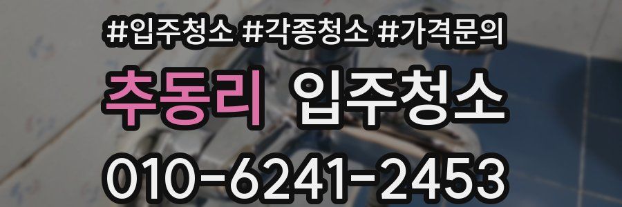 추동리 이사청소