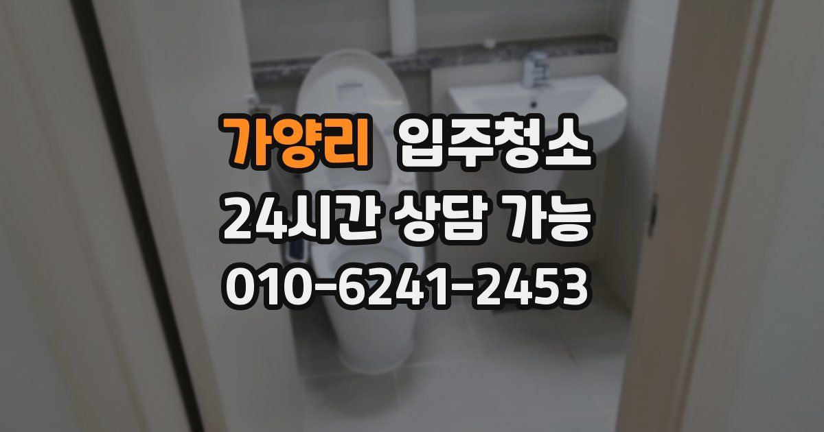 가양리 입주청소