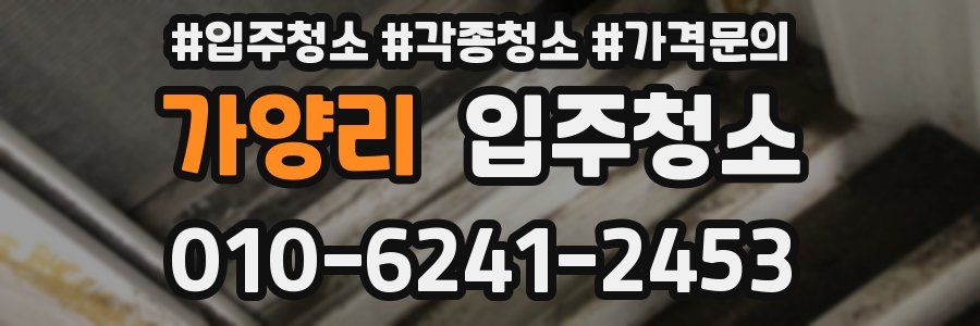 가양리 이사청소