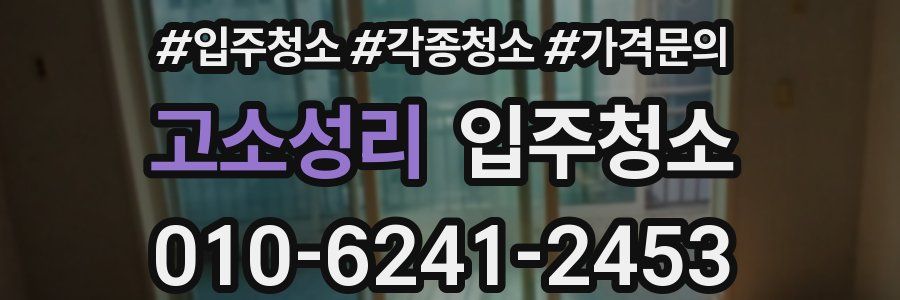 고소성리 이사청소