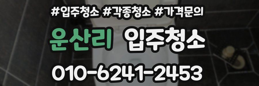 운산리 이사청소