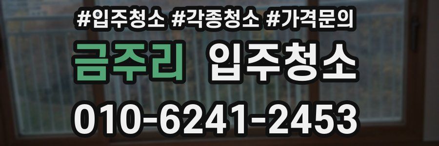 금주리 이사청소