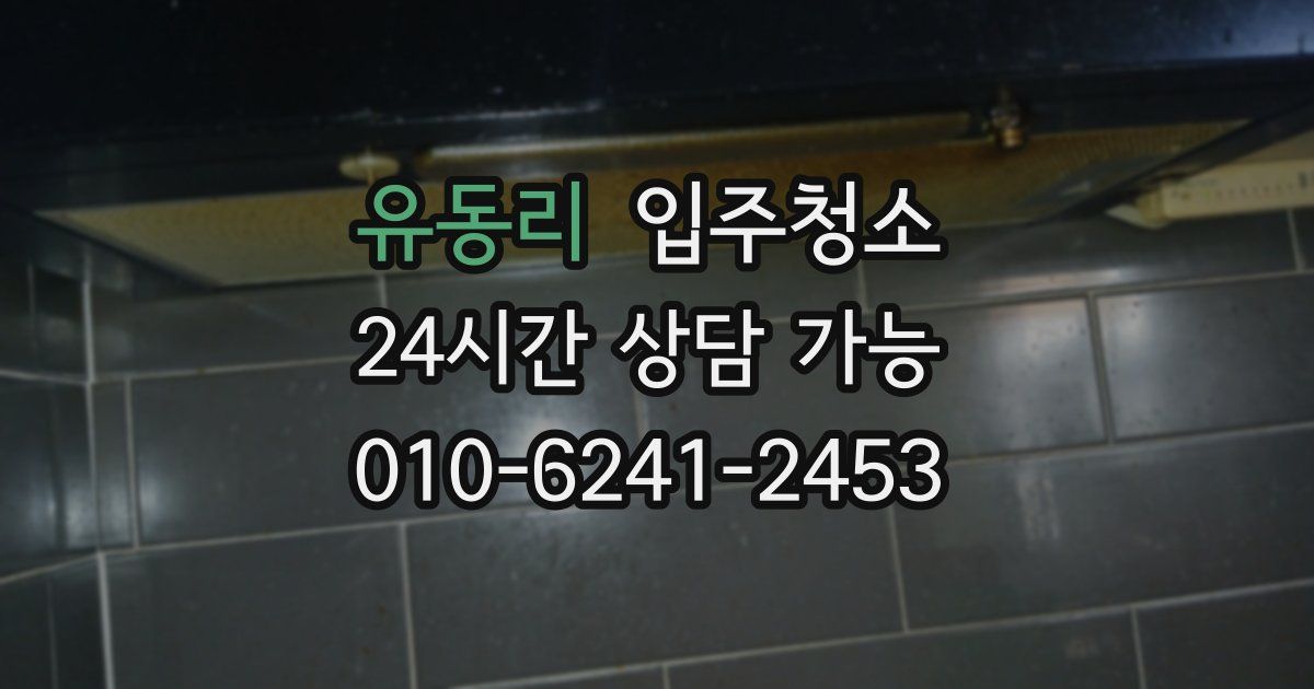 유동리 입주청소