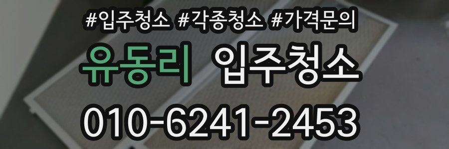 유동리 이사청소