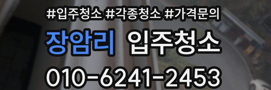 장암리 이사청소