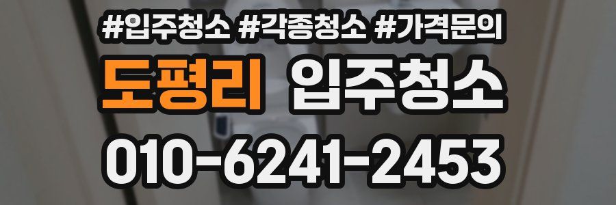 도평리 이사청소