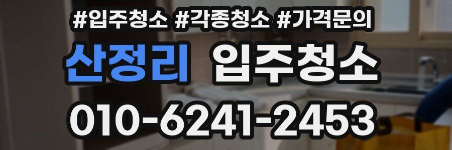 산정리 이사청소