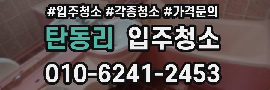 탄동리 이사청소