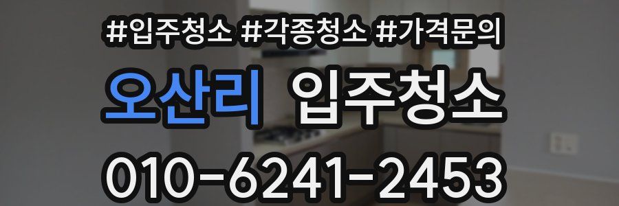 오산리 이사청소