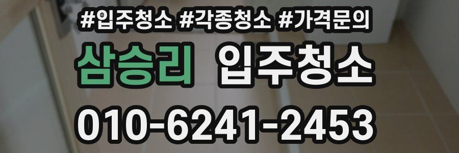 삼승리 이사청소