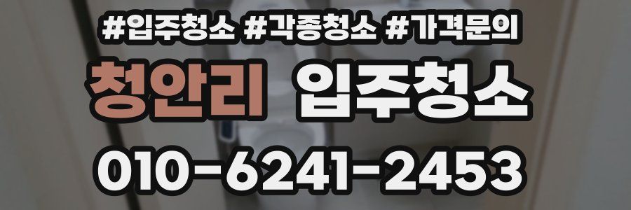 청안리 이사청소