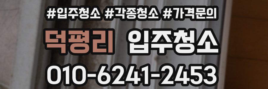 덕평리 이사청소