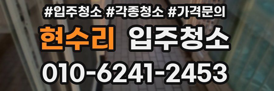 현수리 이사청소