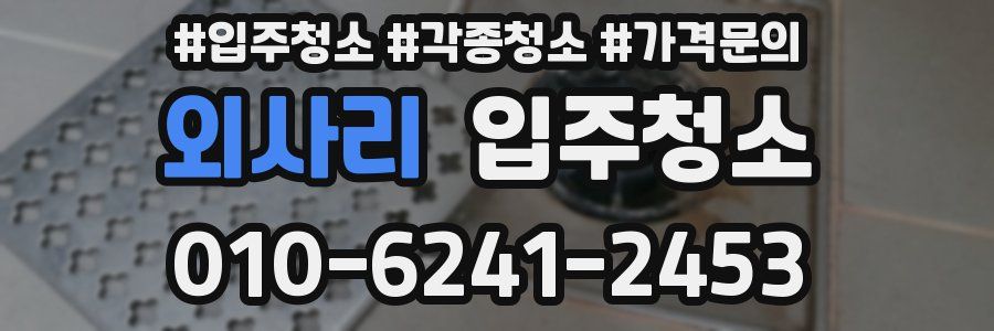 외사리 이사청소