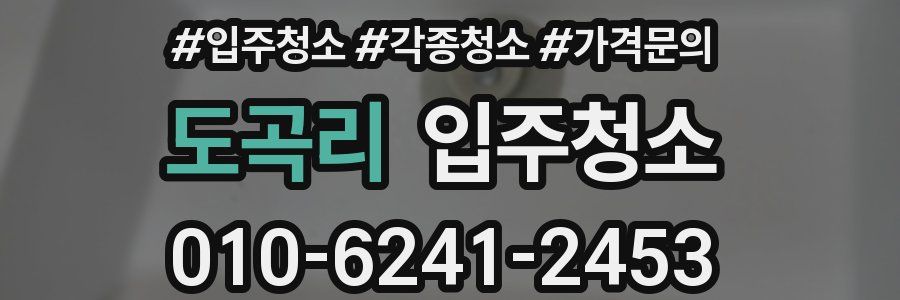 도곡리 이사청소