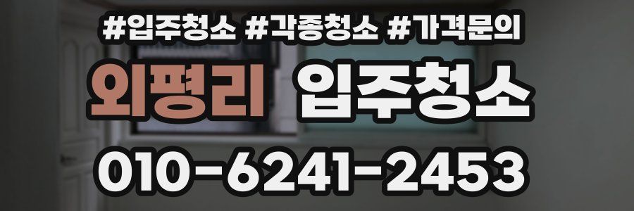 외평리 이사청소