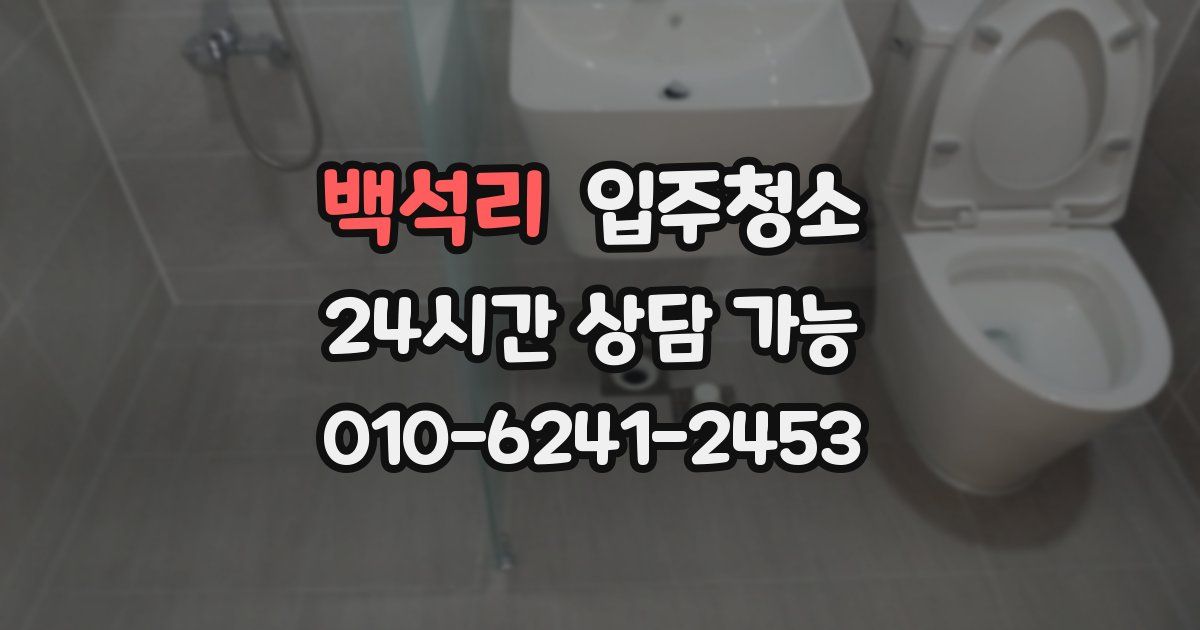 백석리 입주청소