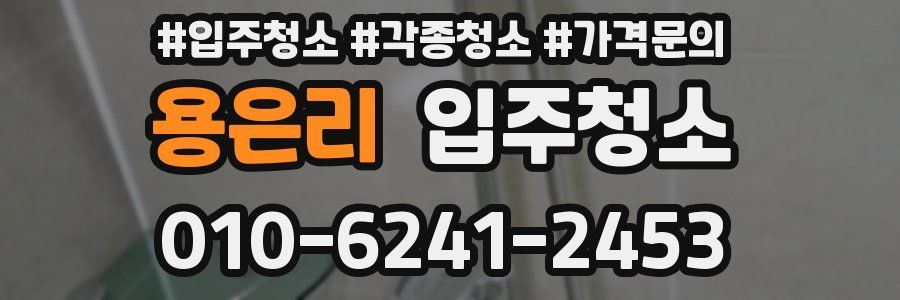 용은리 이사청소