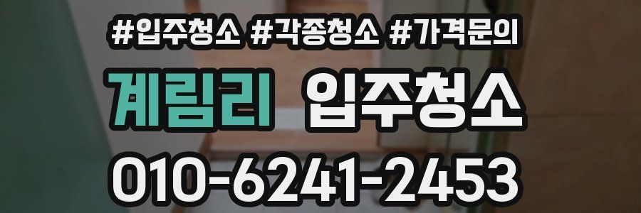 계림리 이사청소