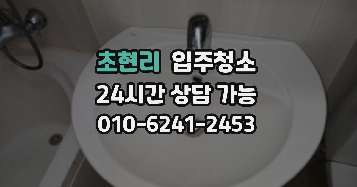 초현리 입주청소