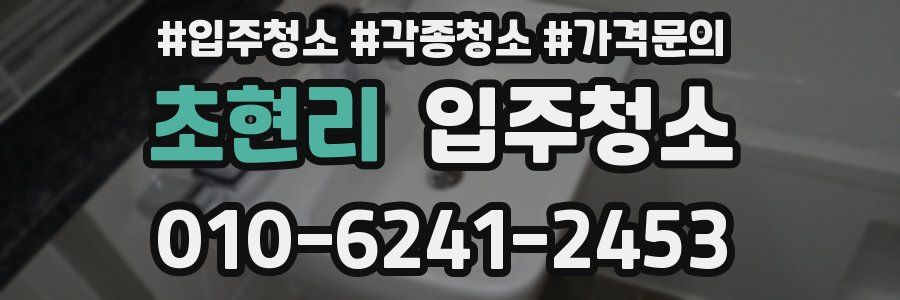 초현리 이사청소