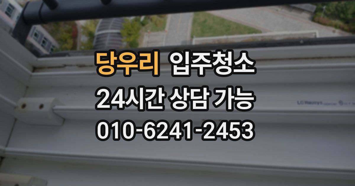 당우리 입주청소