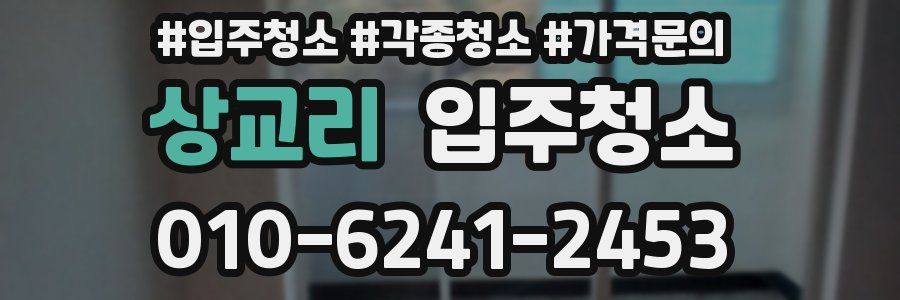 상교리 이사청소