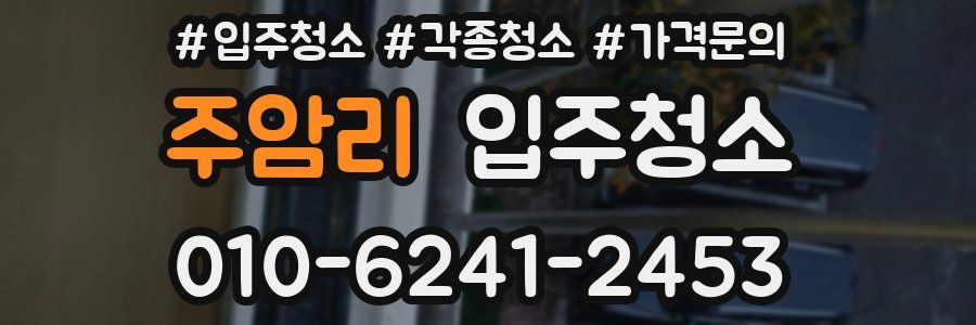 주암리 이사청소