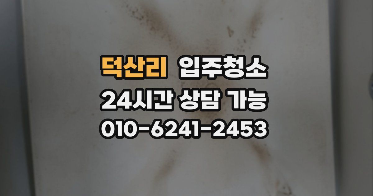 덕산리 입주청소