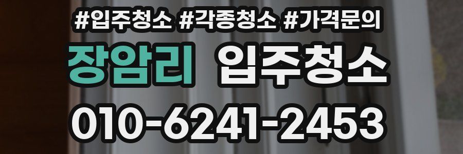 장암리 이사청소