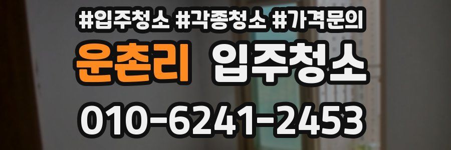 운촌리 이사청소