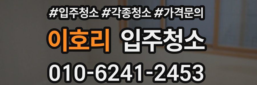 이호리 이사청소