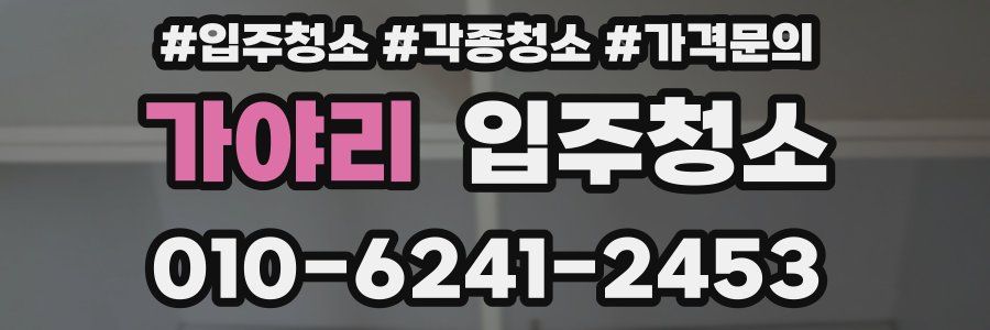 가야리 이사청소