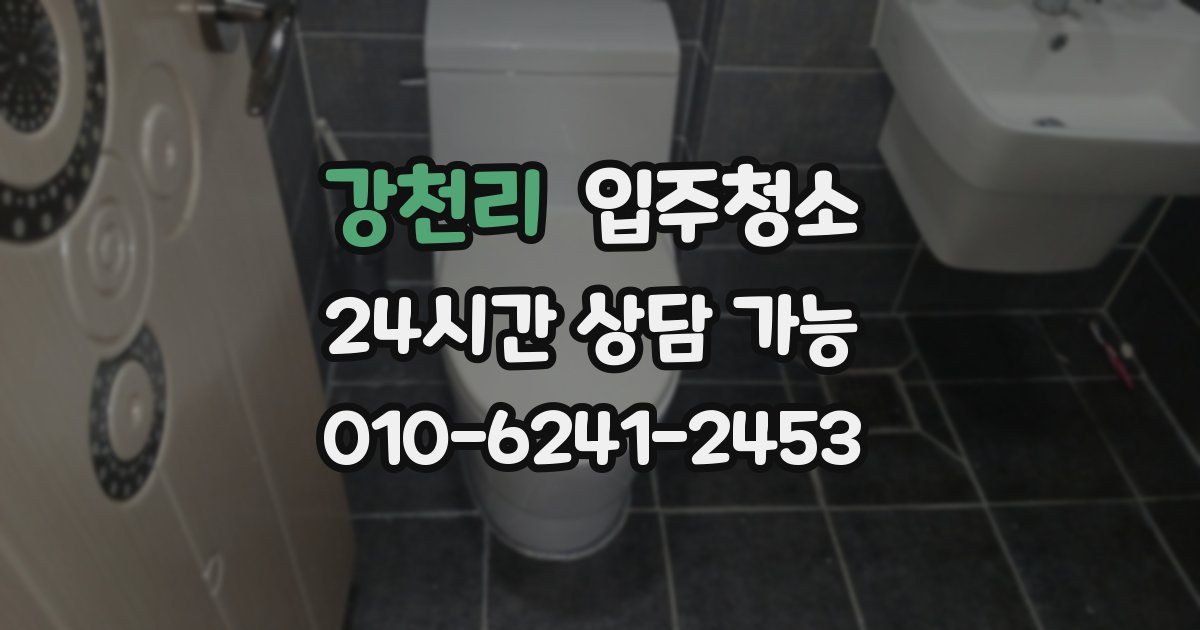 강천리 입주청소