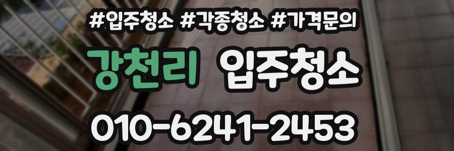 강천리 이사청소