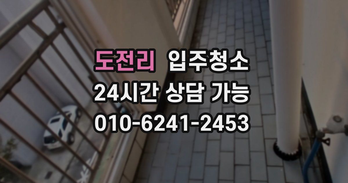 도전리 입주청소