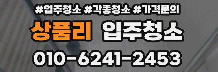 상품리 이사청소