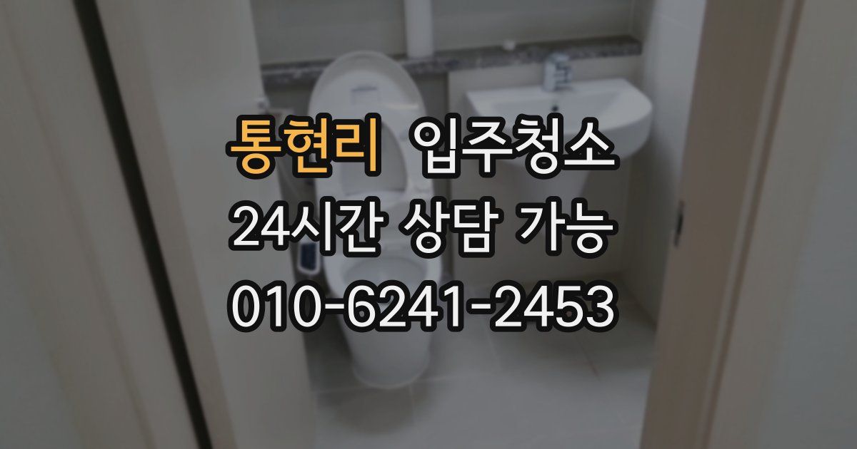 통현리 입주청소