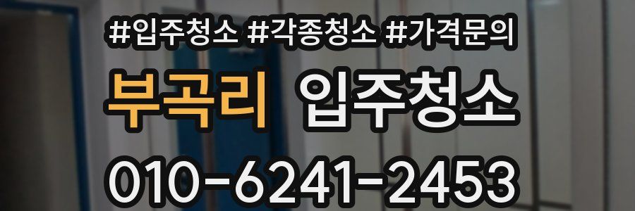 부곡리 이사청소