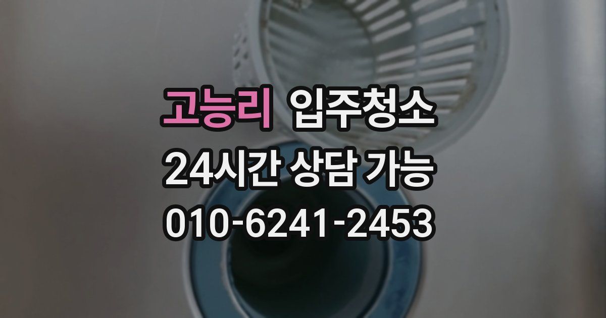 고능리 입주청소