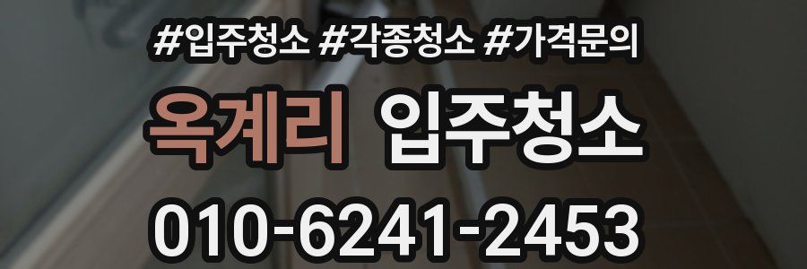 옥계리 이사청소