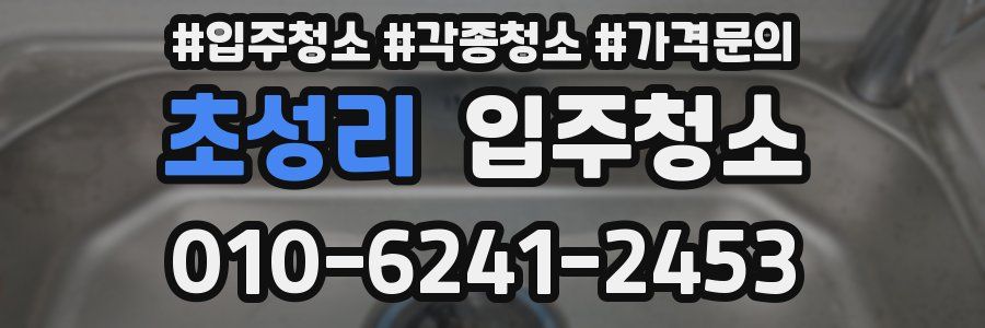 초성리 이사청소