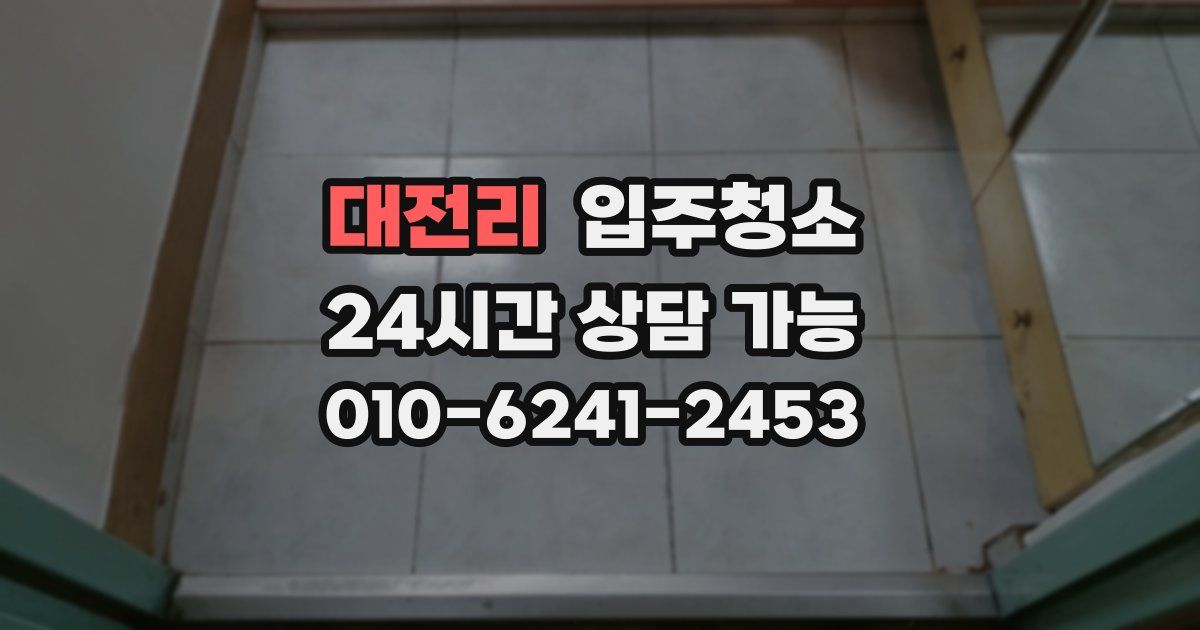 대전리 입주청소