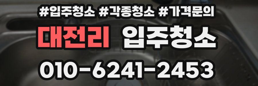 대전리 이사청소